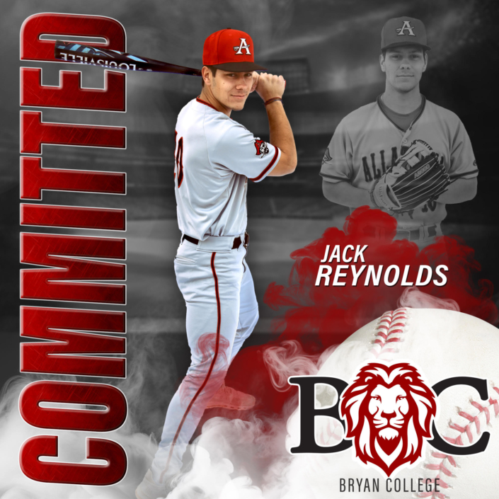 Committed sports graphic edit of what college a high school player will attend