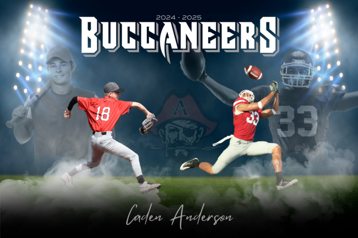multisport edit graphic baseball and football