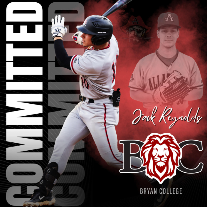 Committed sports graphic edit of what college a high school player will attend