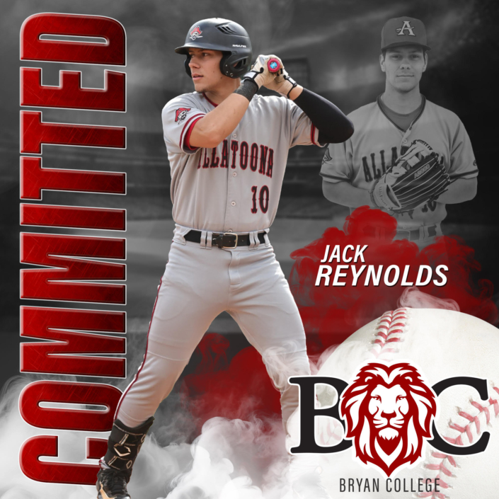 Committed sports graphic edit of what college a high school player will attend