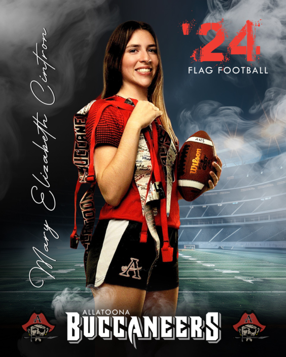 Female flag football player sports edit by Custom Sports Edits